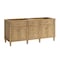 James Martin Vanities 72'' Double Vanity, Light Natural Oak w/ 3 CM White Zeus Quartz Top 424-V72-LNO-3WZ - alternate 2